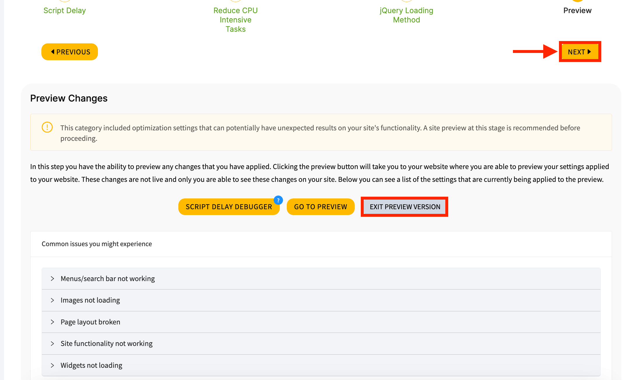 exit-preview-jquery