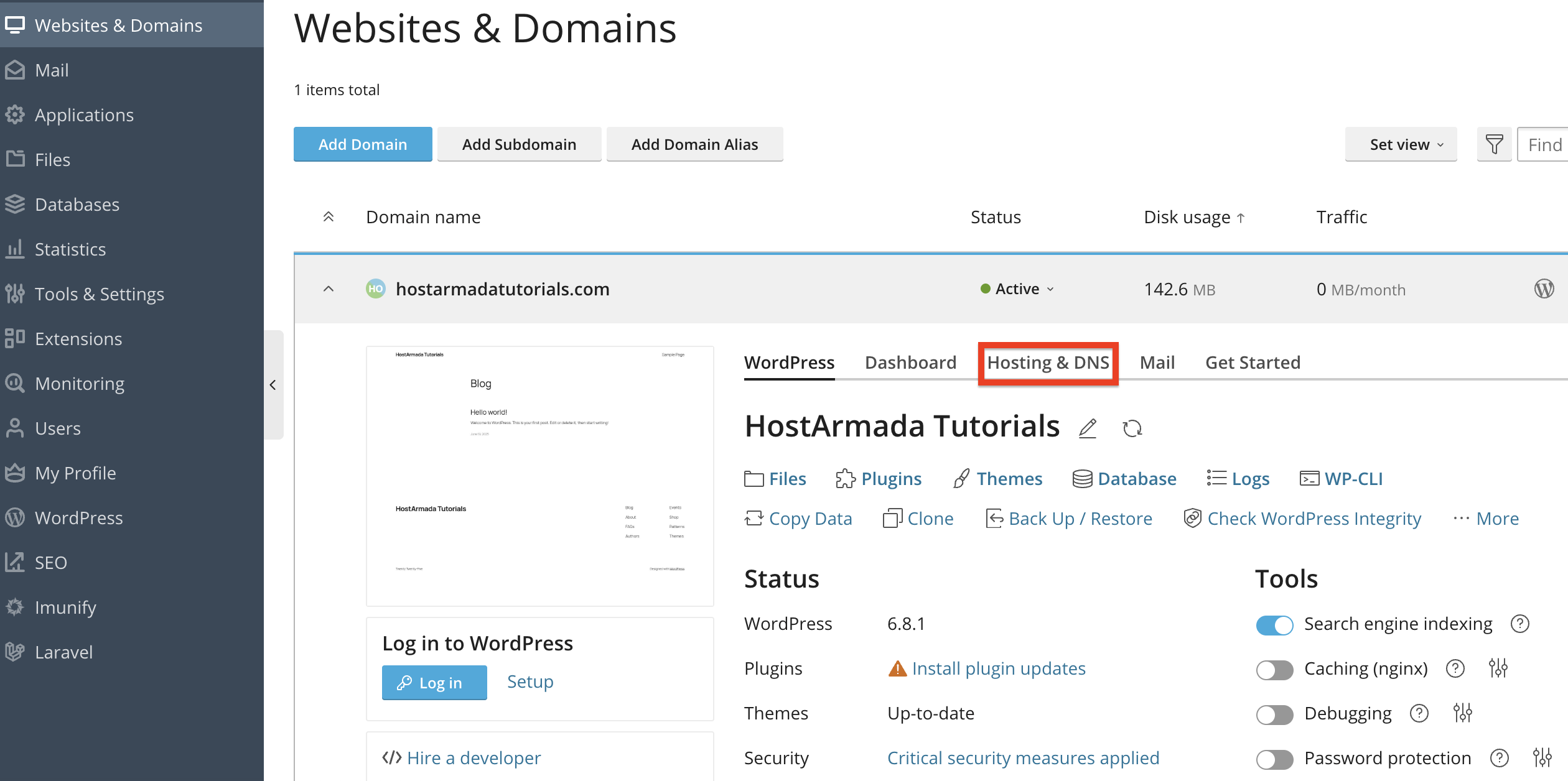 hosting-and-dns