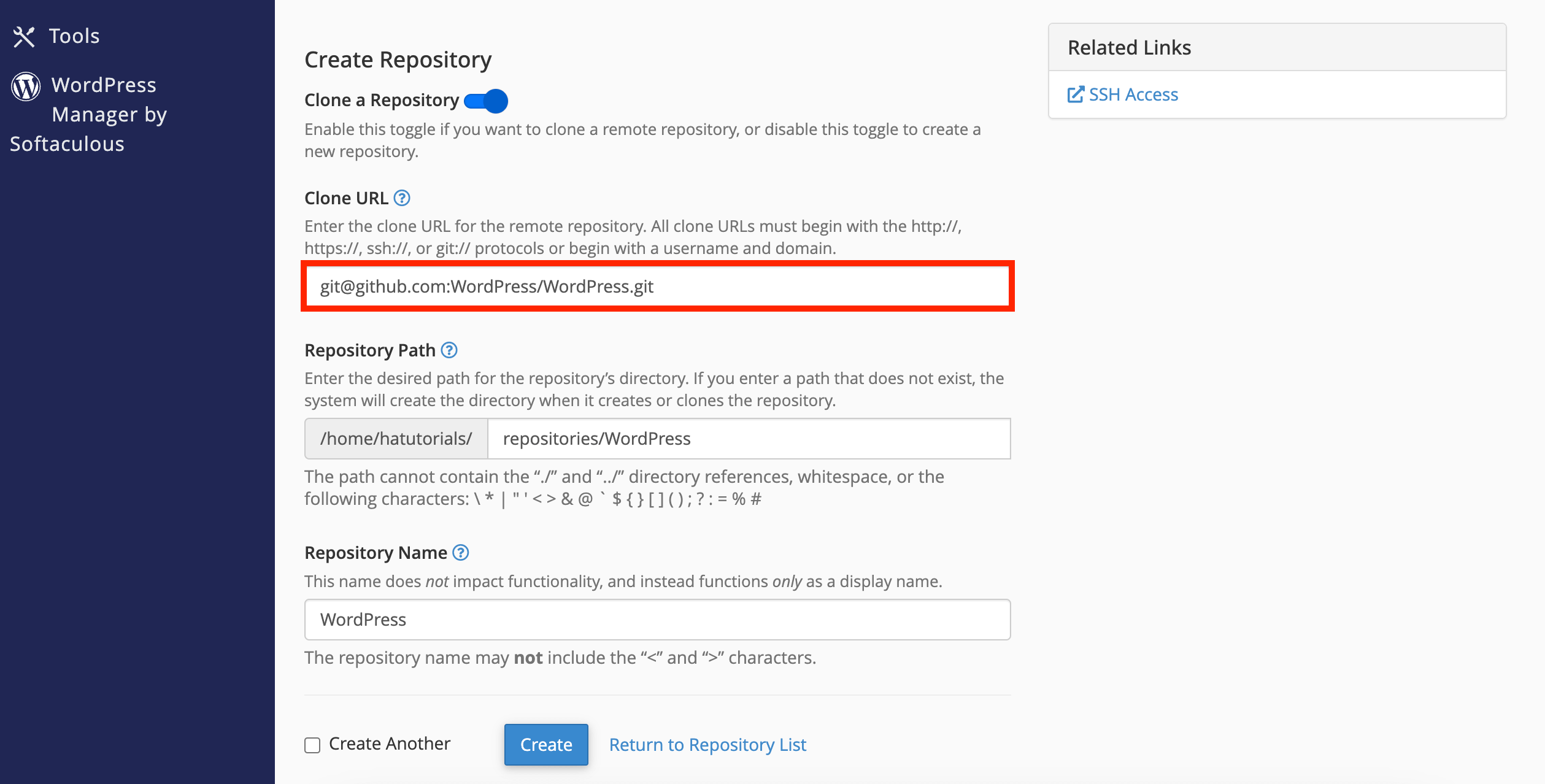 github-link-text-field