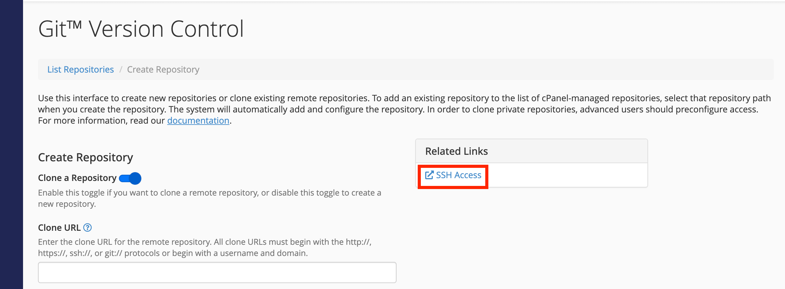 ssh-access-button