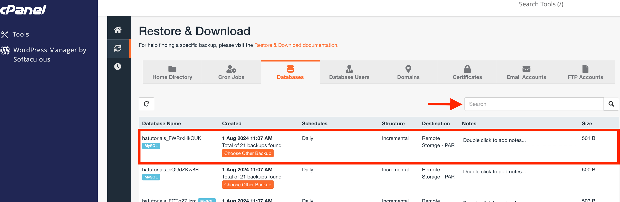 search-and-find-database