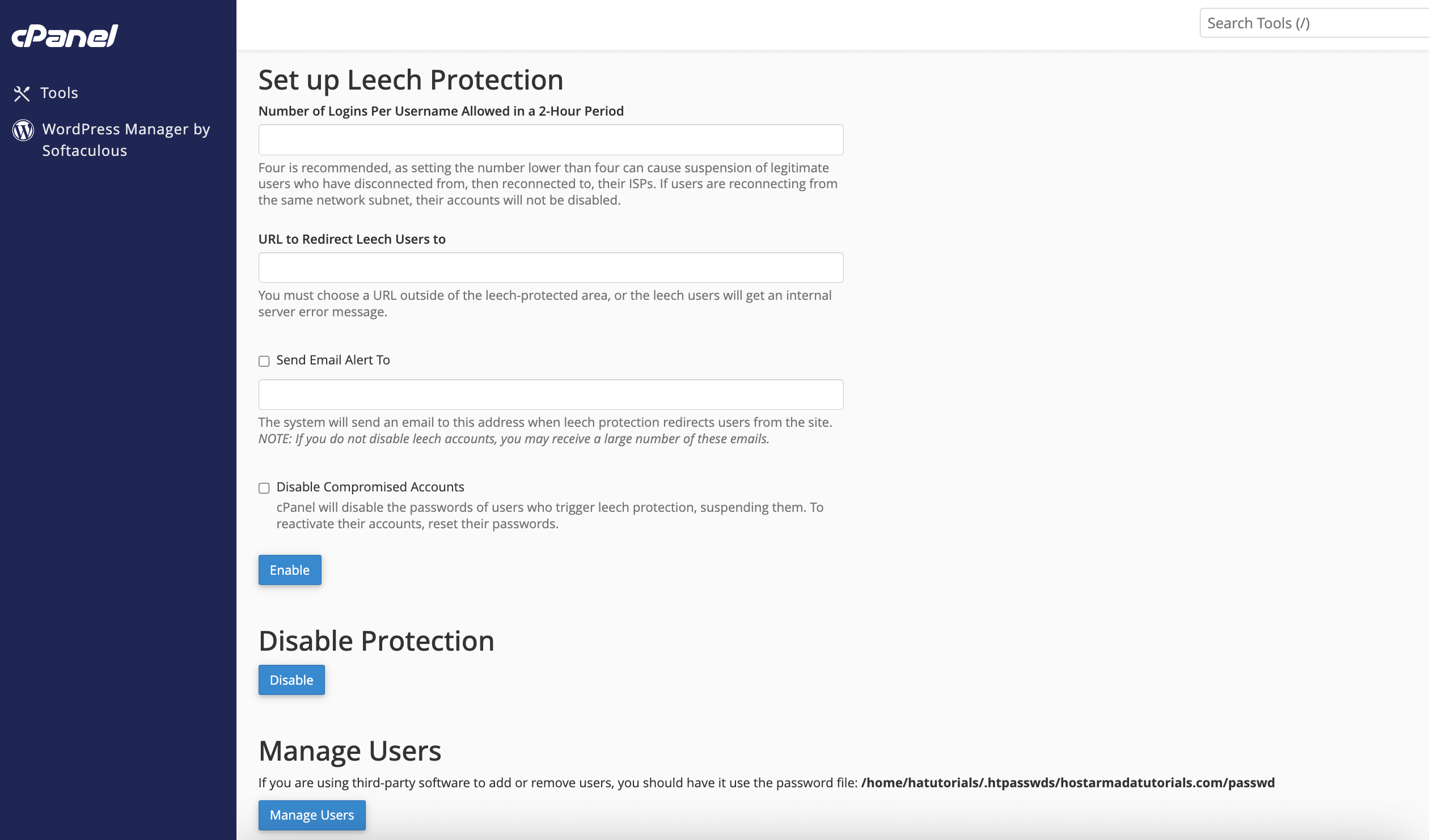 set-up-leech-protection