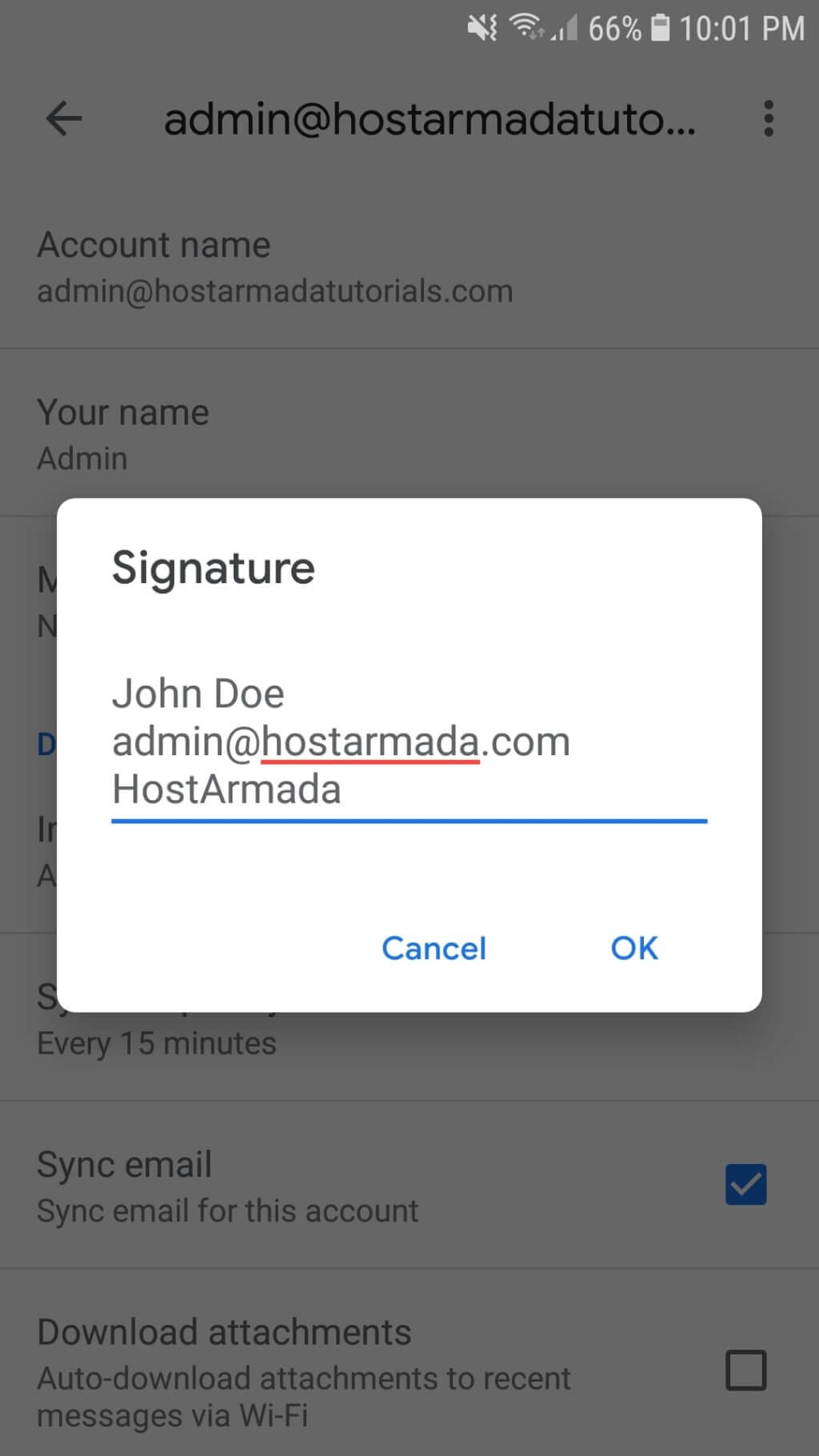 Configuring Mobile Signature