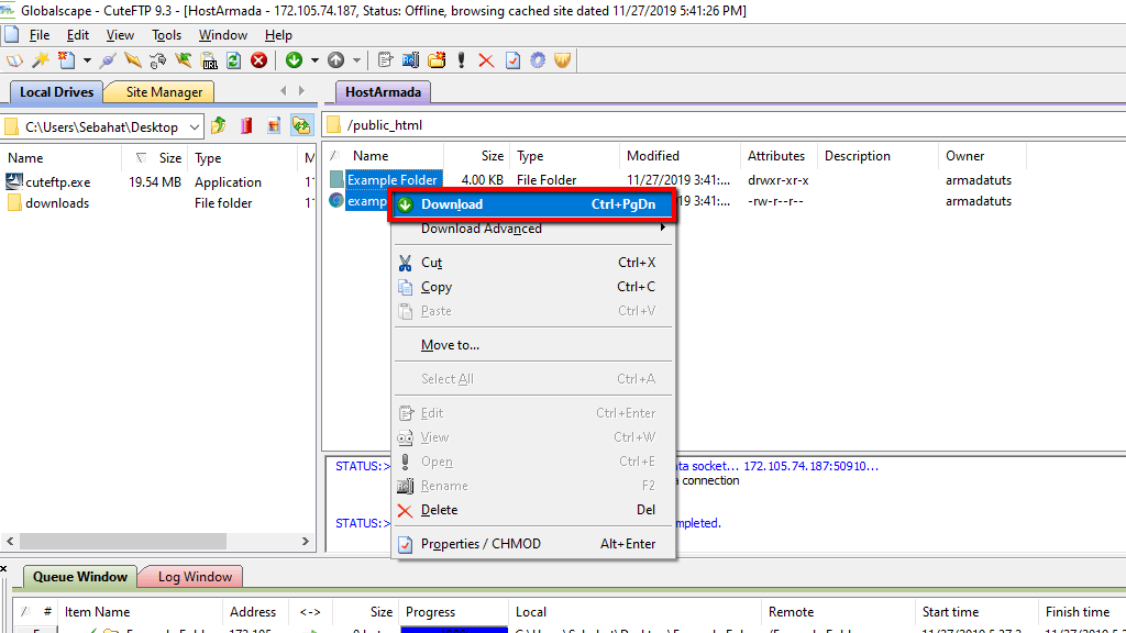 Downloading files