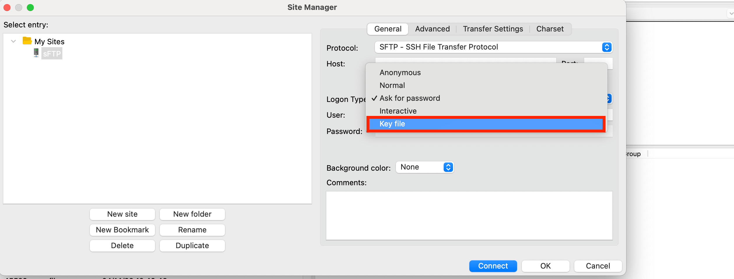 select-key-file-method