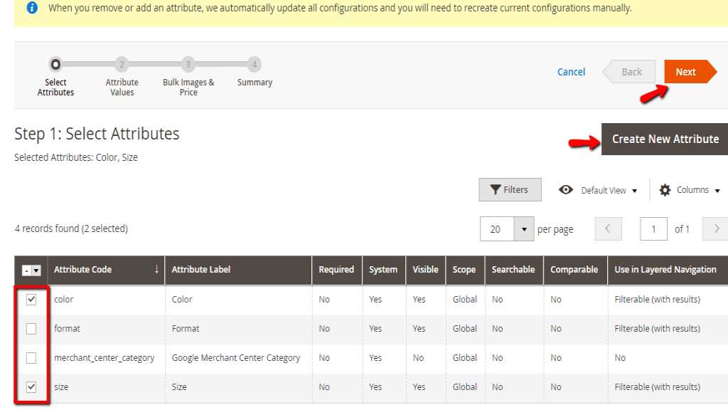 Selecting Attributes