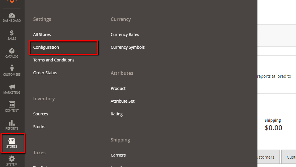 Accessing the Configuration page