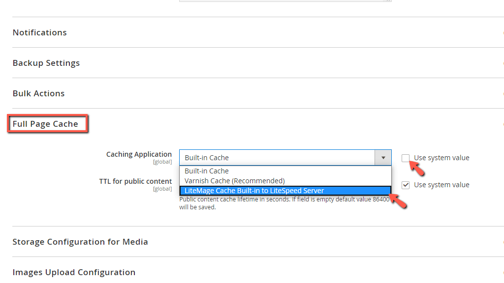 Enable Magento LiteMage Caching