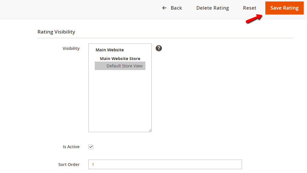 Editing Price Rating