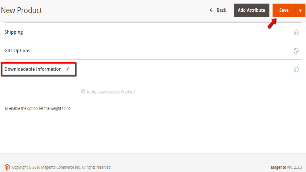 Downloadable Information section