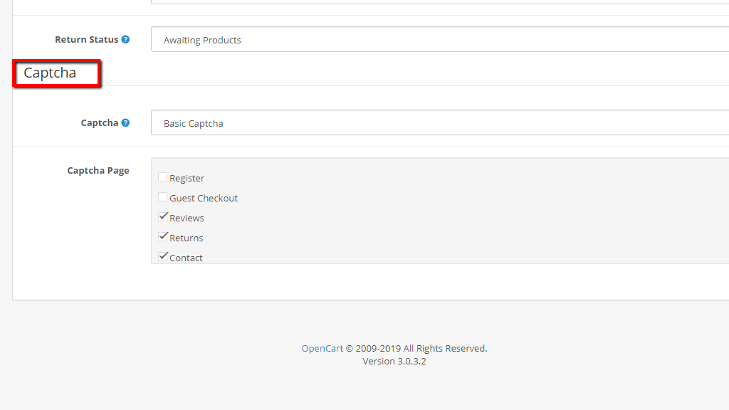 Accessing the Option settings tab
