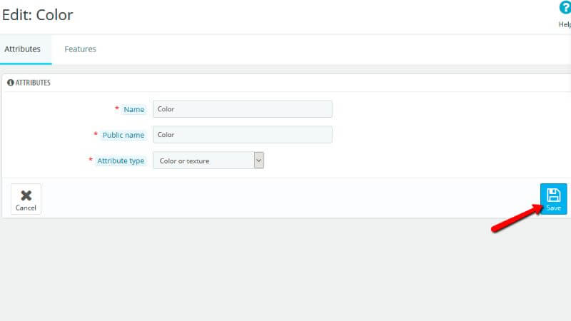 Saving attribute value