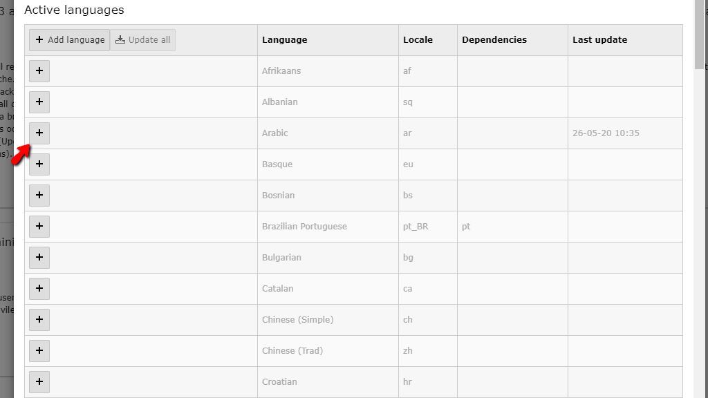 Install new Language in TYPO3