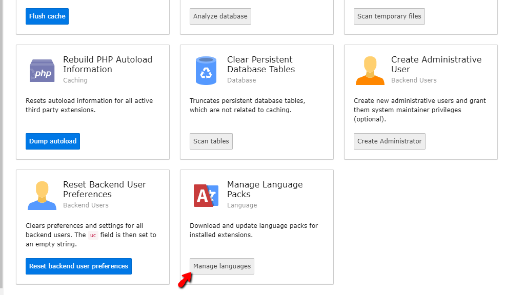 Manage TYPO3 Languages