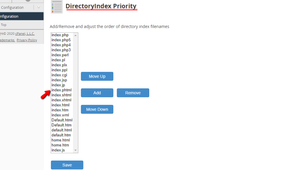 DirectoryIndex Priority section overview
