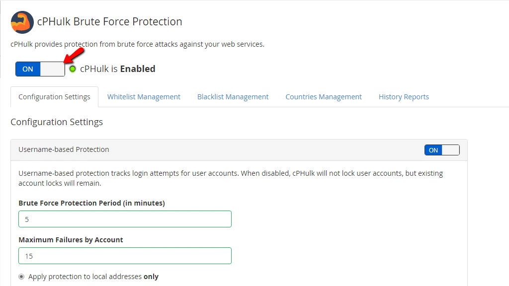 Enabling and Disabling toggle switch
