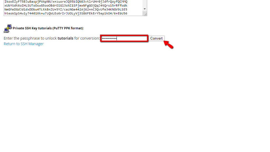 Converting Key to PPK format