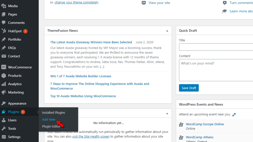 Add New WordPress Plugin