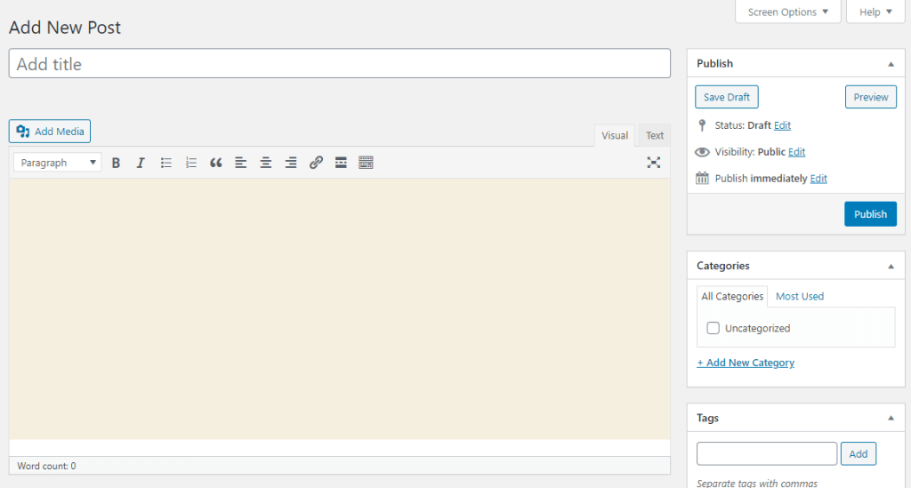 WordPress Classic Editor