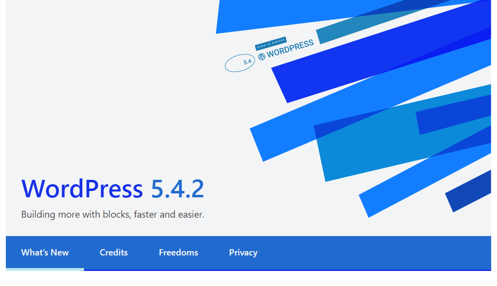 WordPress New Release Specification