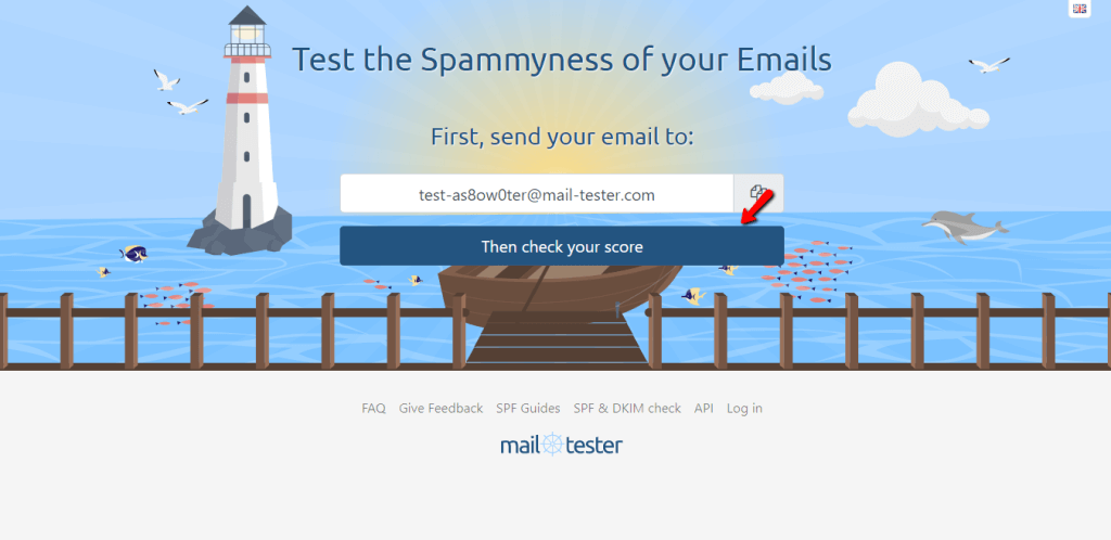 Checking mail score
